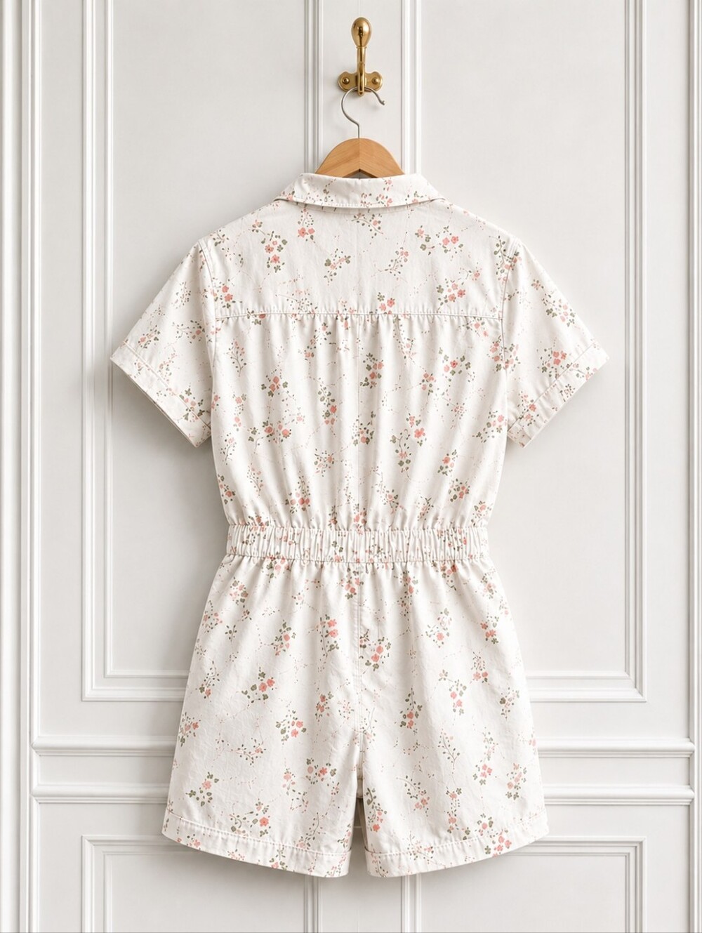 Celebrity Pink| Pink Floral Utility Romper | Women's Small | Button Front - Picture 6 of 8